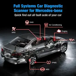 Сканер MS309PRO OBD2, діагностичний інструмент, тестер акумулятора, зчитувач кодів несправностей - мініатюра 5