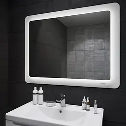 Дзеркало Sanwerk Ультра "Космо" 88x83 белое ZU0000140, Білий - мініатюра 3