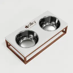 Hollky Base S — миски на підставці для маленьких собак та котів (2 × 0,45 л) - мініатюра 7