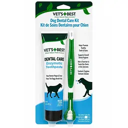 Набір для гігієни ротової порожнини собак Vet's Best Dental Care Kit 103 мл vb10528