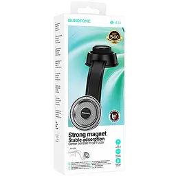 Автотримач Borofone BH123 Profit magnetic (center console) Black/Metal gray - мініатюра 2