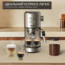 Ріжкова кавоварка еспресо Krups XP499EE0 - мініатюра 2