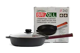 Сковорода чавунна Brizoll Optima Lids O2660P-C 26 см