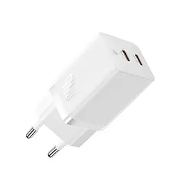 Блок зарядний пристрій Baseus GaN5 Pro Wall charger 2 Type-C 40 W (CCGP180102) білий - мініатюра 5