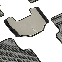 Килимки в салон EVA для Volkswagen Tiguan I 2007-2015 (Металевий підп'ятник) Сірі 5 шт - мініатюра 4