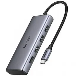 Порт-реплікатор Ugreen Dock CM498 USB 3.0 Type-C -> 1хUSB-A 3.0/3хUSB-A 2.0/2xHDMI 4K 30Гц PD (35897)
