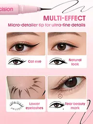 SHEGLAM Micro Precision Ultra-Long Tip Eyeliner ультратонка підводка для очей - мініатюра 2