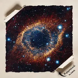 Інтер'єрна картина Туманність Равлик, галактика, Helix Nebula, Хаббл, космос, 60×43 см (id0566) - мініатюра 3