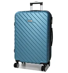 Валіза середня M ABS-пластик Madisson Snowball 03403 68х44х27см 68+13л Блакитний
