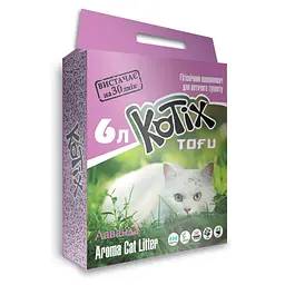 Наповнювач для котячого туалету Kotix Тофу Lavender 2.55 кг 6 л
