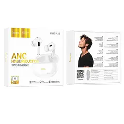 Навушники Hoco Norman true бездротовий ANC BT headset EW60 Plus |BT5.3, 30/300mAh, 4h| white - мініатюра 4