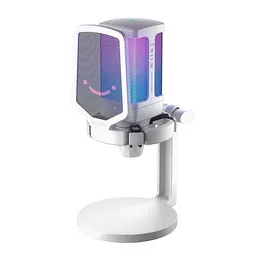 Мікрофон конденсаторний Fifine FQ-6 RGB USB White