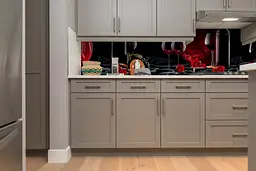 Кухонний фартух Happy Pocket Пристрасне Вино для кухні наклейка ПВХ келихи шовку Червоний 60х300 см Z180511 - мініатюра 5