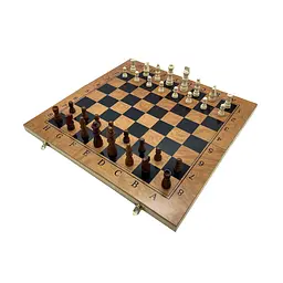 Набір настільних ігор "Шахи, нарди, шашки 3 в 1" Set3 NE-SP-SET-09 ігрова дошка 48х48 см