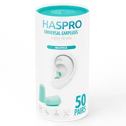 Пінні беруші для сну 50 пар HASPRO TUBE50 SNR 38 дБ Ментолові (1123-02) - мініатюра 5