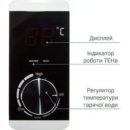 Водонагрівач електричний Thermo Alliance вертикальний сухий ТЕН 2.0 кВт 50 л D50V20J2(D)K - мініатюра 2