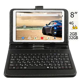 Планшет-телефон Hoozo MTPad8LTE 2/32 Silver+Чохол-клавіатура - мініатюра 2