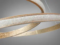 Підвісна люстра LED Diasha XH1017/600G золото 65Вт 3575Лм - мініатюра 5