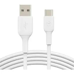 Кабель Belkin USB-A > USB-C заряджання/синхронізації 1м, 15Вт, Type-C, PVC, білий teh0013670