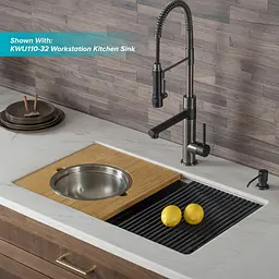 Змішувач для кухні Kraus Artec Pro KPF-1603MBSB, Чорний - мініатюра 8