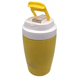 Термочашка Krauzer нержавіюча сталь 350 мл жовта (89-350 Yellow) - мініатюра 3
