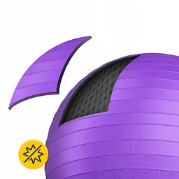 М'яч для фітнесу (фітбол) 4FIZJO 75 см Anti-Burst Violet (P-5905973404815) - мініатюра 9