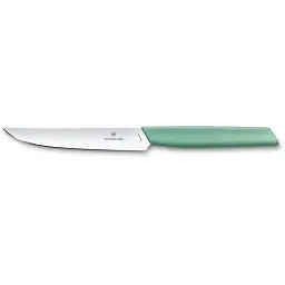 Кухонний ніж Victorinox Swiss Modern Steak 12 см Мятний (6.9006.1241)