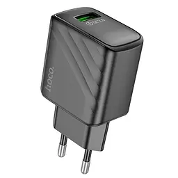 МЗП Hoco CS21A Rich QC3.0 18W (1USB-A) Black - мініатюра 3