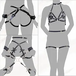 БДСМ-набір LOCKINK YEAHWOW Forced Nadu pose correction set SX2846 104350 - мініатюра 6