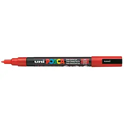 Маркер UNI Posca, 0.9-1.3мм, Червоний (PC-3M.Red)