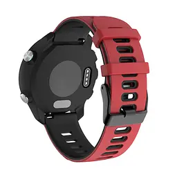 Ремінець для Garmin Vivoactive 3 Vivomove 3 Approach S12 D2 Air X10 - чорно-червоний ширина кріплення 20мм силікон Watchbands Rage (W37-9WB50458023) - мініатюра 2