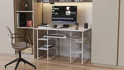 Комп'ютерний стіл Ferrum-decor Тім 75x120x70 білий ДСП Білий 16мм (FRD-101371) - мініатюра 3