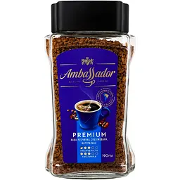 Кава розчинна Ambassador Premium натуральна сублімована 190 г (878776)