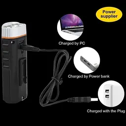 Велофара 3 в 1 PowerBank UltraFire Multifunctional Bicycle Light M48A - мініатюра 2
