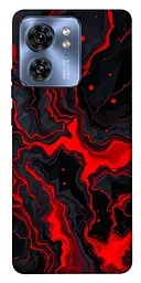 TPU чохол Demsky Black red marble для Motorola Edge 40
