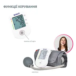 Напівавтоматичний тонометр PRO-30 B.Well - мініатюра 8