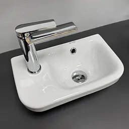 Умивальник VBI Cupi R підвісний 36x22x14 см white VBI-015625 - мініатюра 2