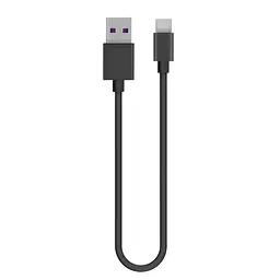 Кабель USB AM - Type-C, 30 см, чорний, ColorWay, 2.4A (CW-CBUC059-BK)