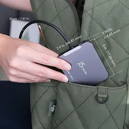 Багатопортовий мультиадаптер J5create JCD3191-N, USB Type-C 5-в-1 білий - мініатюра 10