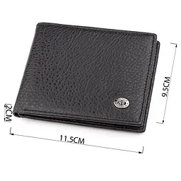 Чоловічий гаманець ST Leather 18319 (ST160) чорний шкіряний - мініатюра 3