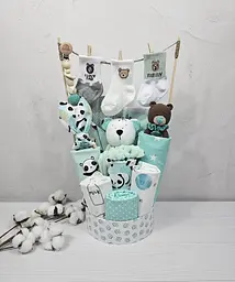 Букет пелюшок для немовлят a.l.babybox Панди (28219111)