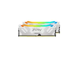 Модуль пам'яті Kingston FURY 32 GB (2x16GB) DDR5 7600 MHz Renegade Silver/White RGB (KF576C38RWAK2-32) - мініатюра 4