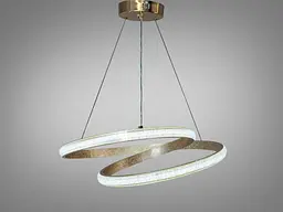 Підвісна люстра LED Diasha XH1017/600G золото 65Вт 3575Лм