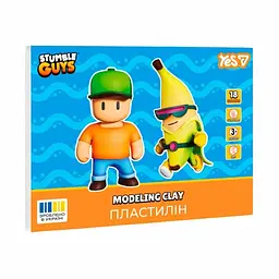 Пластилін "Yes" Stumble Guys 18 кольор. 360гр №540710