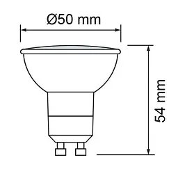 Лампа світлодіодна HOROZ ELECTRIC Plus-10 10W GU10 105° 3000K - мініатюра 4