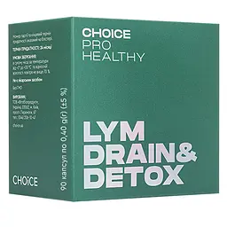 Лімфодренаж і детоксикація Lym Drain&Detox CHOICE PRO HEALTHY 90 капсул - мініатюра 2