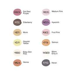 Набір маркерів Skin Tones, 12 шт 99IDEAS - мініатюра 3