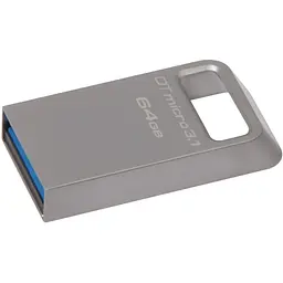 USB флеш-накопичувач Kingston DataTraveler Micro 64GB USB-A 3.1 Metal [DTMC3/64GB] [66628] - мініатюра 7