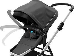 Детская коляска Thule Sleek Aluminum/ShadowGray [11000003] [107621] - мініатюра 6