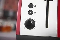 Тостер Russell Hobbs Colours Plus 1600 Вт нержав. підігрів розморозка червоний - мініатюра 9